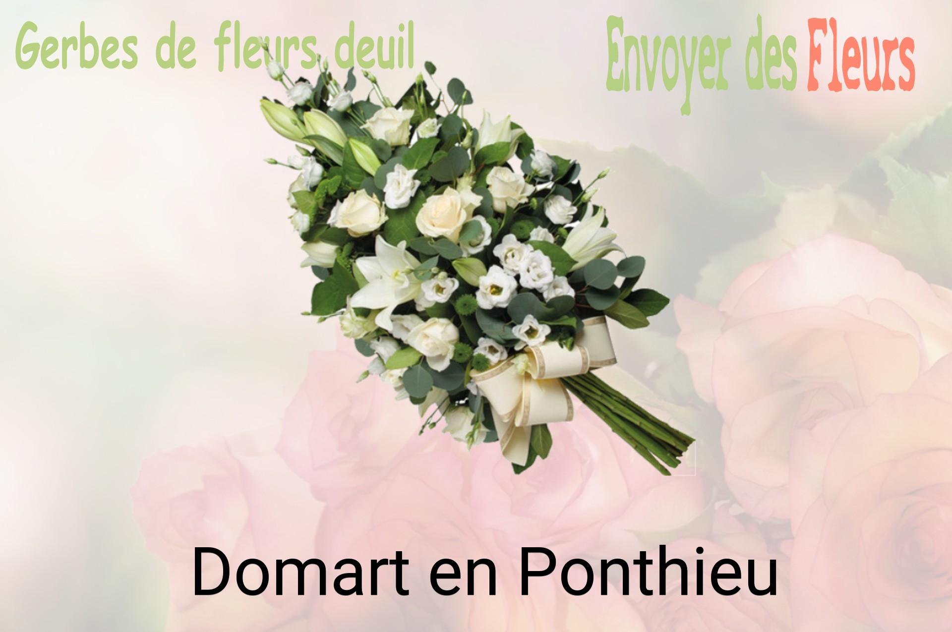 Gerbe de fleurs de deuil livrée à Domart-en-Ponthieu